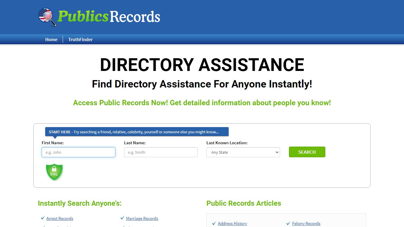Find Directory Assistance For Anyone Instantly!